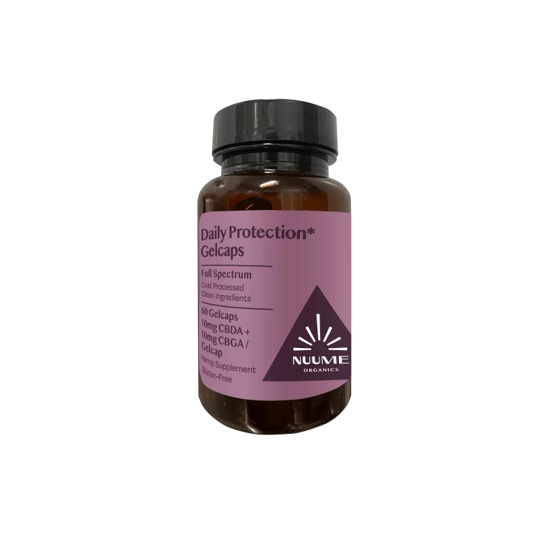 CBGA+CBDA Daily Protection* Gelcaps - 60 count bottle