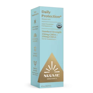 Organic CBGA+CBDA Daily Protection* Drops 250mg+250mg Peppermint