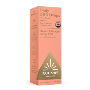 Organic Daily CBD Drops - Blood Orange 500mg Full Spectrum