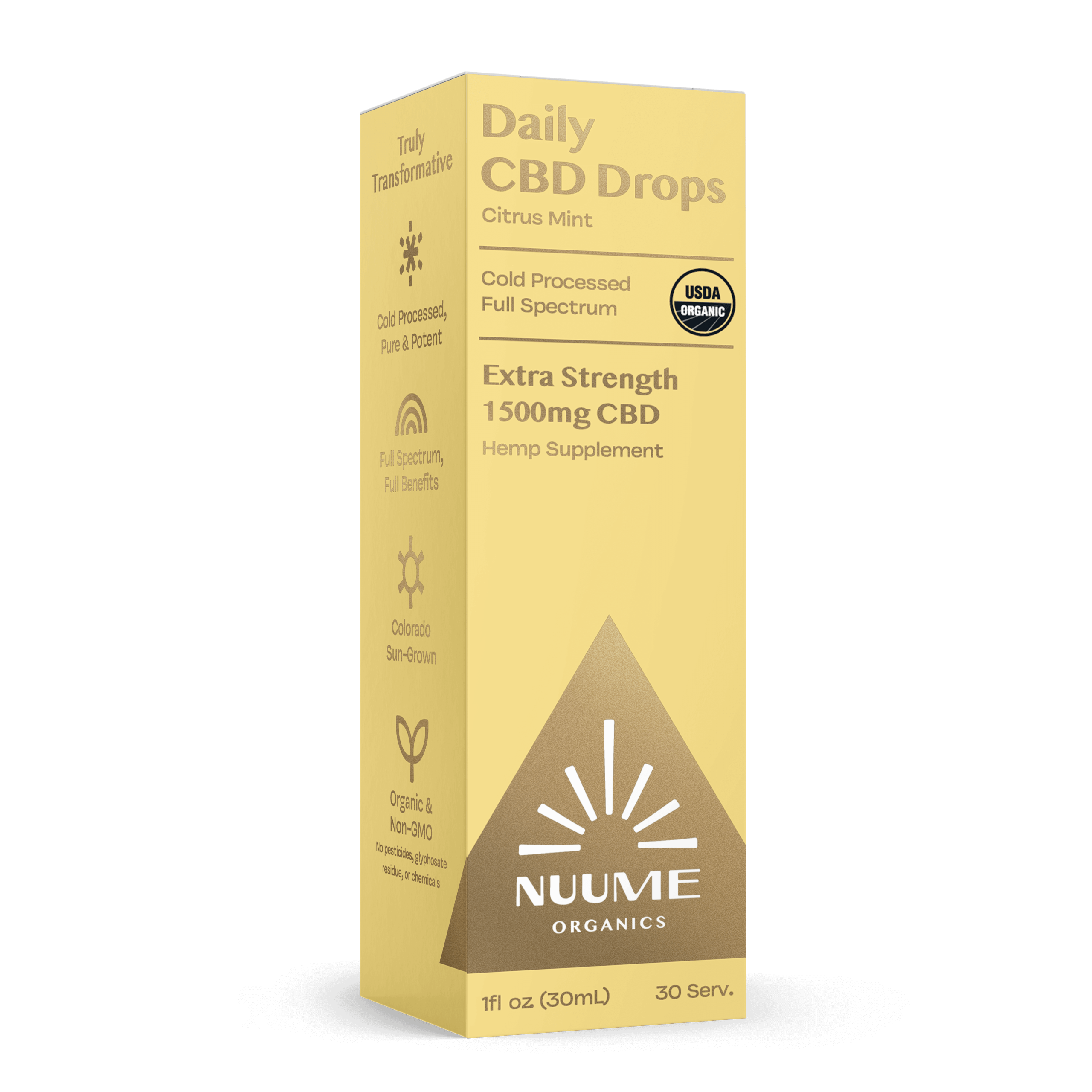 Organic CBD Drops - Extra Strength