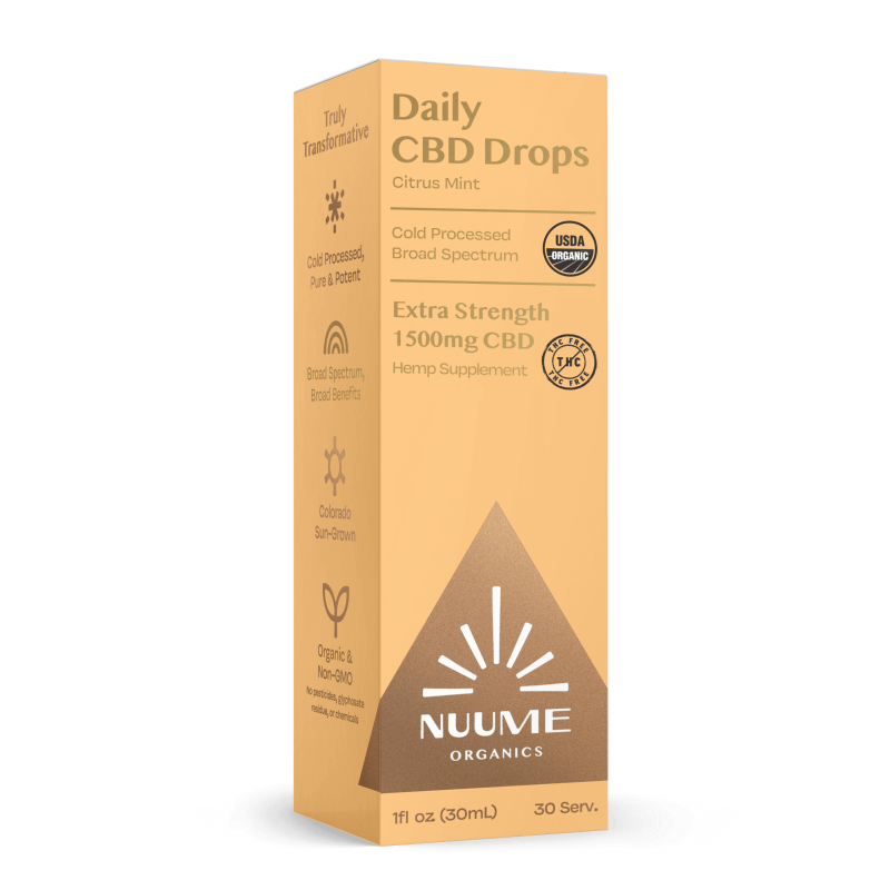 Organic CBD THC-Free Drops - Extra Strength  - Broad Spectrum