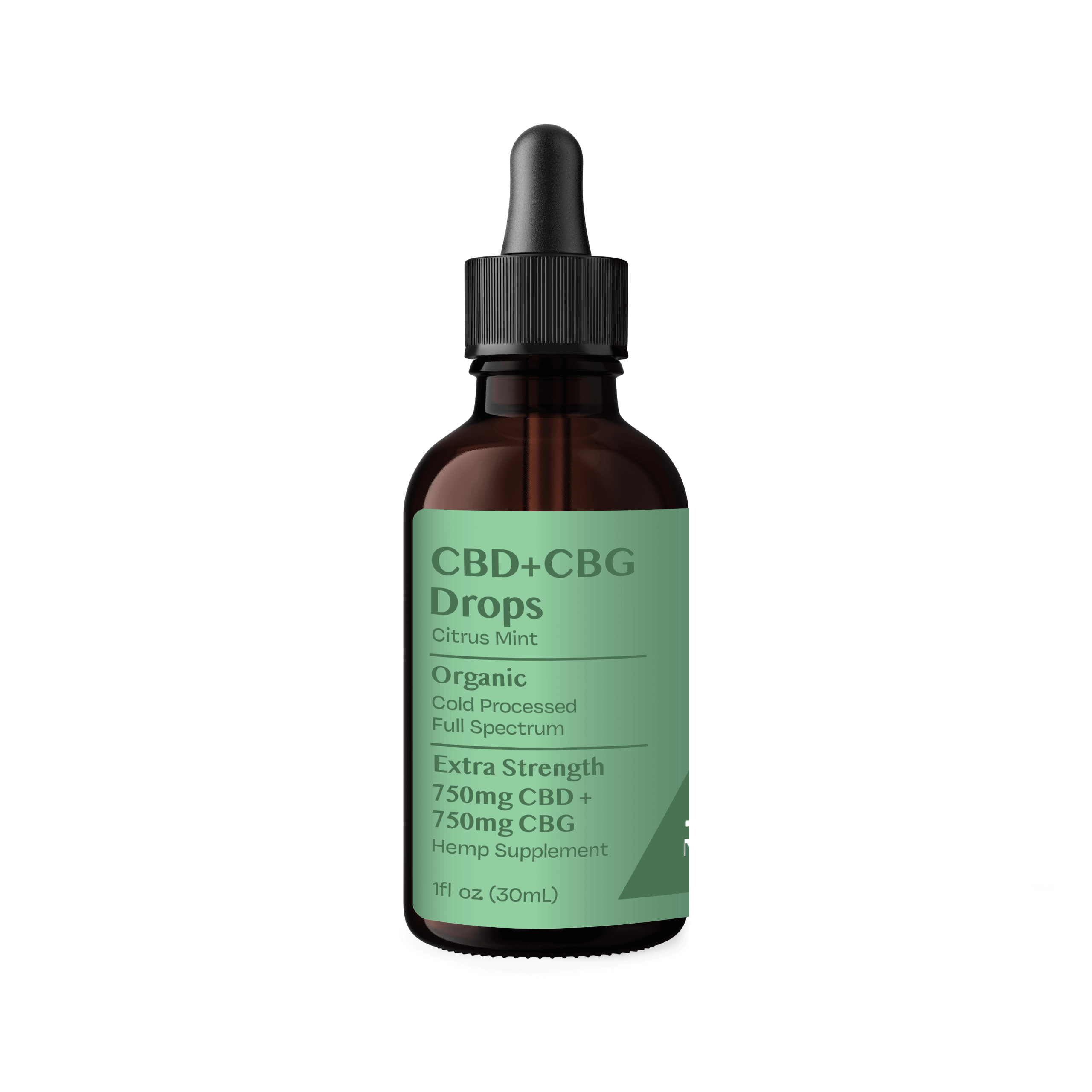 Organic CBG+CBD Drops - Extra Strength 750mg+750mg - Image 2