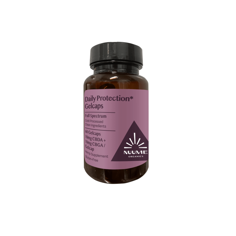 CBGA+CBDA Daily Protection* Gelcaps - 10mg + 10mg - 60 count bottle