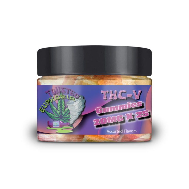 THC-V Gummies 20mg Twisted Euphoria - 10 Count