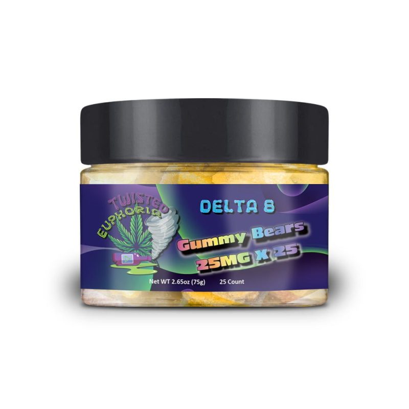 Delta 8 Gummy Bears Twisted Euphoria - 10mg, 10 Count