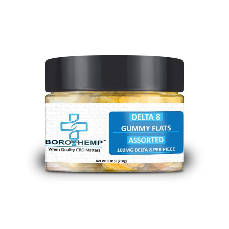 Delta 8 Gummy Flats - 50mg, 10 Count