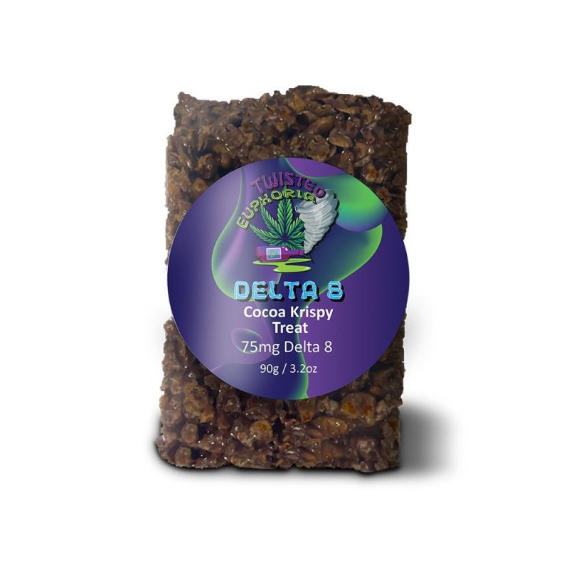 Delta 8 Krispy Treats 75mg Twisted Euphoria - Fruity