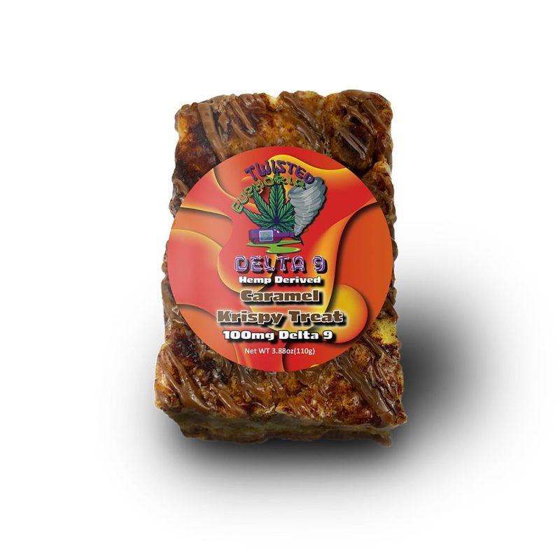 Delta 9 Caramel Krispy Treat 100mg Twisted Euphoria