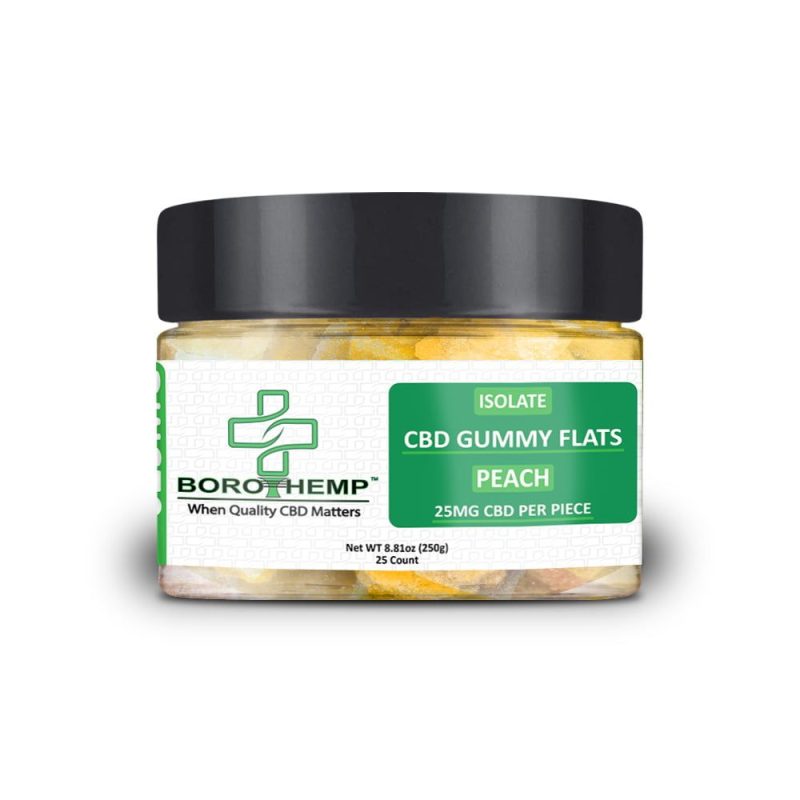 Isolate CBD Gummy Flats 25mg - 50 Count, Watermelon
